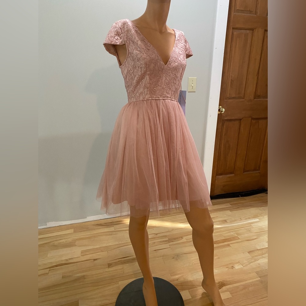 Maniju Pink Mini Dress (Medium)